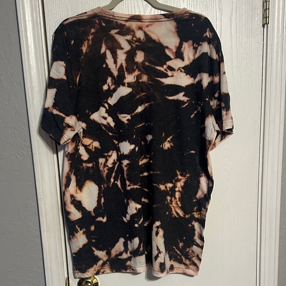Bella Canvas Tie-Dye T-Shirt in Black and Orange - Picture 4 of 4